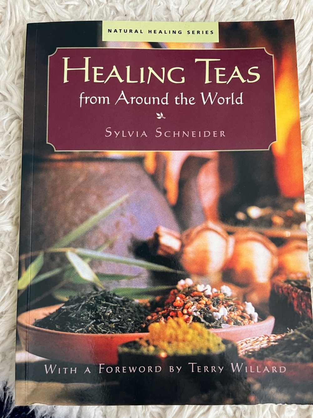 Schneider Healing Teas from Around the World - Maroon & Brown Cover